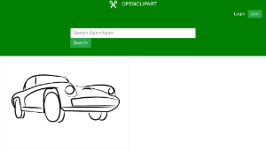 openclipart圖庫：sylwetka FSO Syrena Sport-資源代表圖