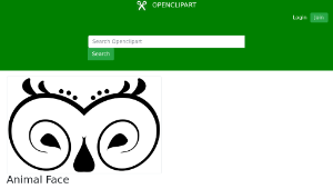 openclipart圖庫：Animal Face縮圖
