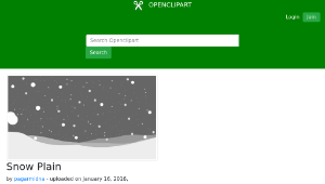 openclipart圖庫：Snow Plain縮圖