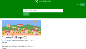 openclipart圖庫：Crooked Village 02