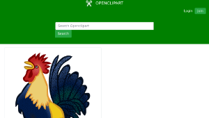 openclipart圖庫：cock2 - coloured縮圖