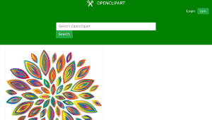 openclipart圖庫：Chromatic Flower Petals 6縮圖