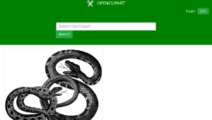 openclipart圖庫：Vintage Snakes縮圖