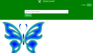 openclipart圖庫：Blue Radiative Butterfly-資源代表圖