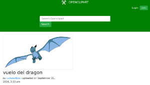 openclipart圖庫：vuelo del dragon-資源代表圖