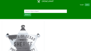 openclipart圖庫：Sheriff badge-資源代表圖