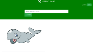 openclipart圖庫：Cute whale-資源代表圖