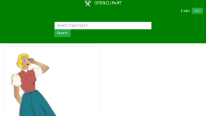 openclipart圖庫：Woman old Style -資源代表圖