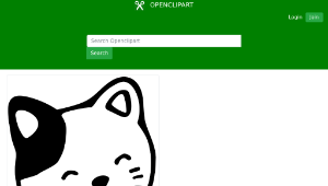 openclipart圖庫：Polite Kitty縮圖
