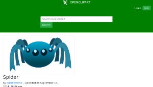 openclipart圖庫：Spider-資源代表圖