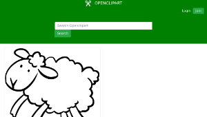 openclipart圖庫：Jumping Lamb-資源代表圖