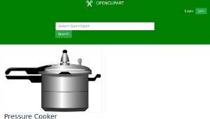 openclipart圖庫：Pressure Cooker-資源代表圖
