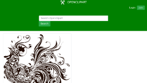 openclipart圖庫：Abstract Rooster Silhouette-資源代表圖