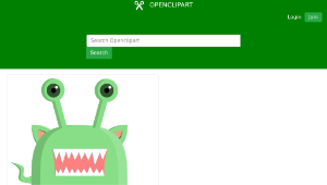 openclipart圖庫：Green Oso縮圖
