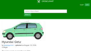 openclipart圖庫：Hyundai Getz-資源代表圖