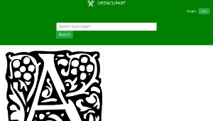 openclipart圖庫：Initial Letter A縮圖