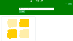 openclipart圖庫：Yellow squares 1