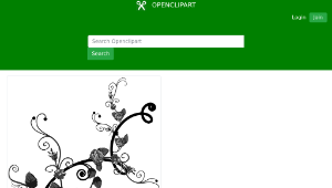 openclipart圖庫：Rose Floral Flourish 5-資源代表圖