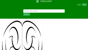 openclipart圖庫：Brain stylistic top view縮圖