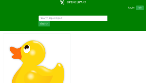 openclipart圖庫：Rubber Duck