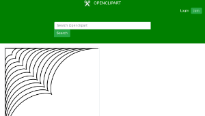 openclipart圖庫：Square corner plain