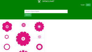 openclipart圖庫：A set of flowers