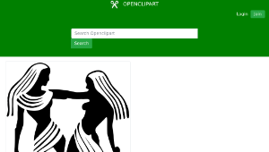 openclipart圖庫：Gemini drawing 4-資源代表圖