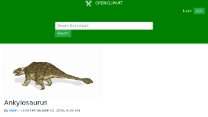 openclipart圖庫：Ankylosaurus縮圖