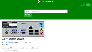 openclipart圖庫：Computer Back-資源代表圖