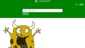 openclipart圖庫：Monster 01-資源代表圖