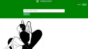 openclipart圖庫：Heart Holding Lady-資源代表圖