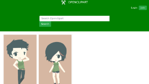 openclipart圖庫：ISTP Boy & Girl-資源代表圖