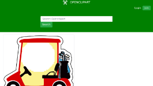 openclipart圖庫：golf cart-資源代表圖