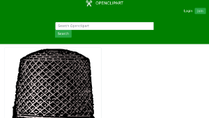 openclipart圖庫：Basic Thimble