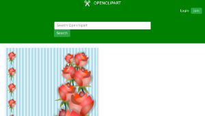 openclipart圖庫：Decorative element with roses