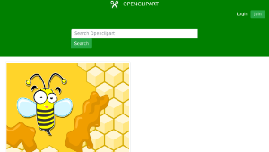 openclipart圖庫：honey bee-資源代表圖