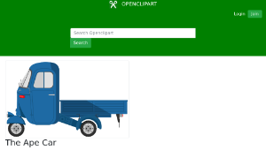 openclipart圖庫：The Ape Car