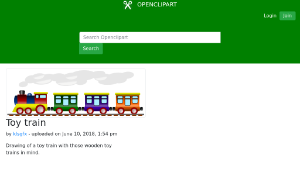 openclipart圖庫：Toy train