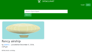 openclipart圖庫：Fancy airship