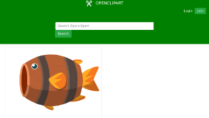 openclipart圖庫：Barrel Fish's child Animation