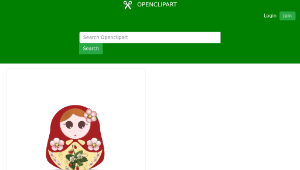 openclipart圖庫：russian doll strawberry縮圖