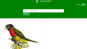 openclipart圖庫：Coconut lorikeet