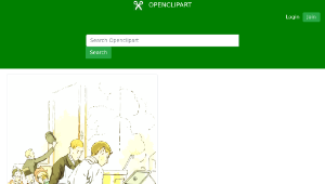 openclipart圖庫：Cafe scene