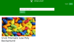 openclipart圖庫：Vivid Prismatic Low Poly Background-資源代表圖