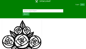 openclipart圖庫：A Bunch of Roses縮圖