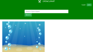 openclipart圖庫：landscape in water-資源代表圖