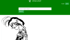 openclipart圖庫：Odd Standing Woman-資源代表圖