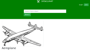 openclipart圖庫：Aeroplane-資源代表圖