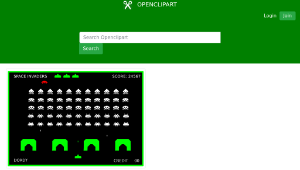 openclipart圖庫：SPACE INVADERS
