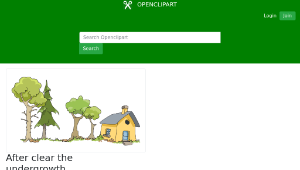 openclipart圖庫：After clear the undergrowth-資源代表圖